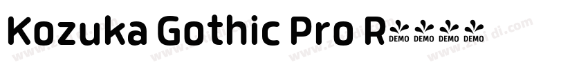 Kozuka Gothic Pro R字体转换